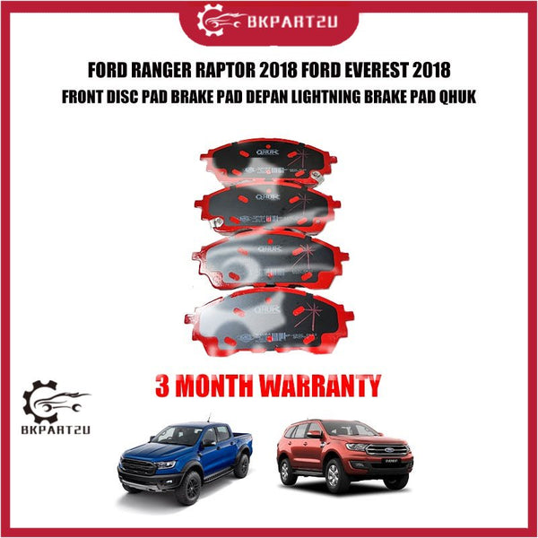 FORD RANGER RAPTOR 2018 FORD EVEREST 2018 FRONT DISC PAD BRAKE PAD DEPAN LIGHTNING BRAKE PAD QHUK 3 MONTH WARRANTY