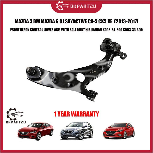 MAZDA 3 BM MAZDA 6 GJ SKYACTIVE CX-5 CX5 KE FRONT DEPAN CONTROL LOWER ARM WITH BALL JOINT KIRI KANAN KD53-34-300 OEM