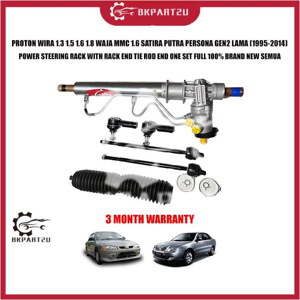 PROTON WIRA 1.3 1.5 1.6 1.8 WAJA MMC 1.6 SATIRA PUTRA PERSONA GEN2 LAMA POWER STEERING RACK WITH RACK END TIE ROD END