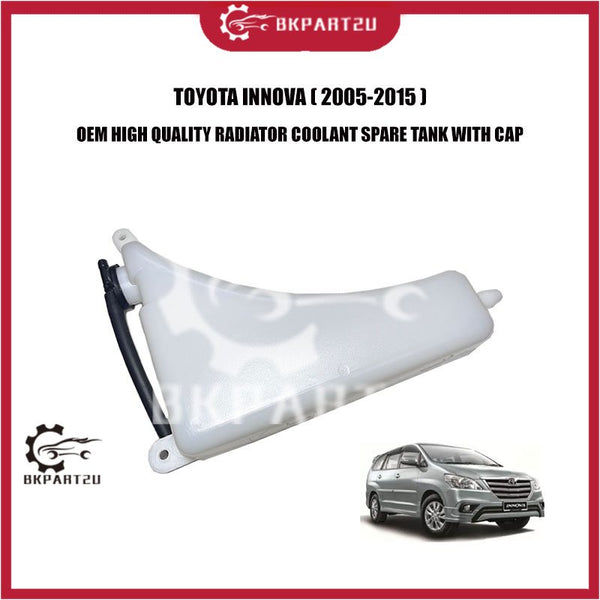 TOYOTA INNOVA (2005-2015) RADIATOR COOLANT SPARE TANK WITH CAP OEM HIGH QUALITY