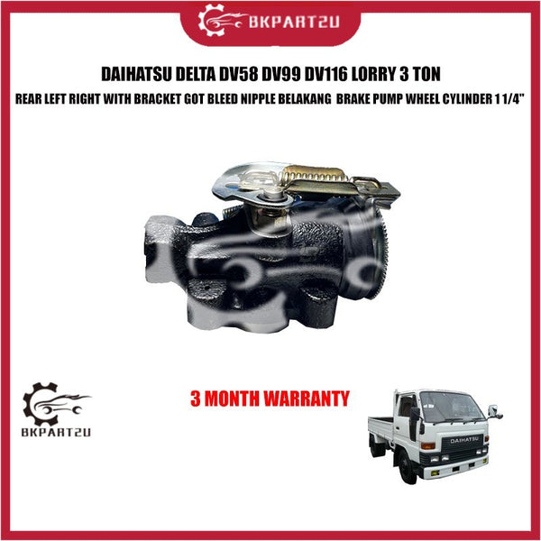 DAIHATSU DELTA DV58 DV99 DV116 LORRY 3TON REAR BRAKE PUMP LEFT RIGHT WITH BRACKET GOT BLEED NIPPLE