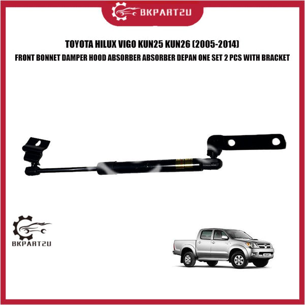 TOYOTA HILUX VIGO KUN25 KUN26 (2005-2014) FRONT BONNET DAMPER HOOD ABSORBER ABSORBER DEPAN ONE SET 2 PCS WITH BRACKET