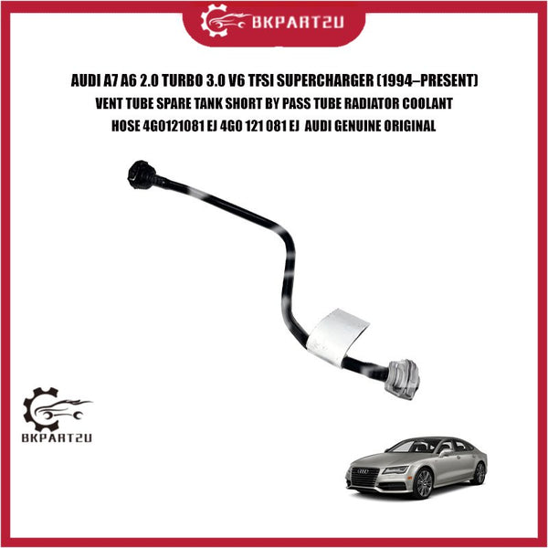 AUDI A7 A6 2.0 TURBO 3.0 V6 TFSI SUPERCHARGER VENT TUBE SPARE TANK SHORT BY PASS TUBE RADIATOR COOLANT HOSE 4G0 121 081