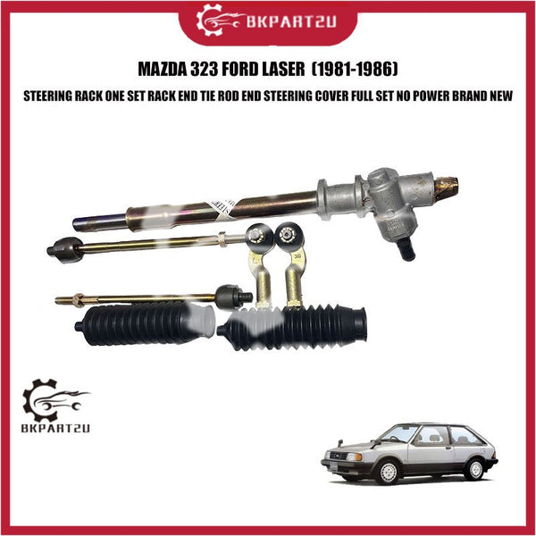 MAZDA 323 FORD LASER NO POWER STEERING RACK RACK END TIE ROD END COVER FULL SET BRAND NEW OEM