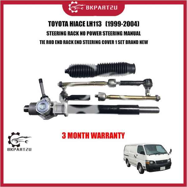 TOYOTA HIACE LH113 STEERING RACK NO POWER STEERING MANUAL TIE ROD END RACK END COVER SET NEW