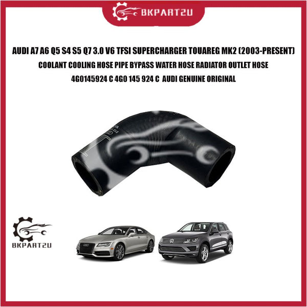 AUDI A7 A6 Q5 S4 S5 Q7 3.0 V6 TFSI SUPERCHARGER TOUAREG MK2 COOLANT HOSE BYPASS WATER HOSE RADIATOR OUTLET 4G0 145 924 C