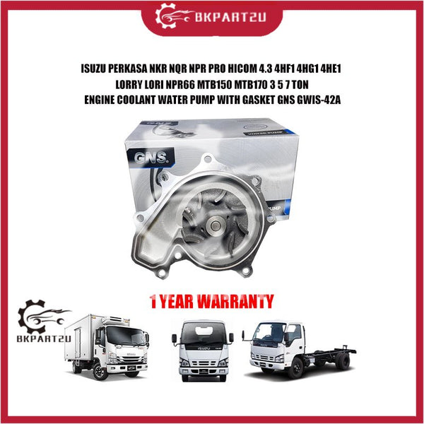 ISUZU PERKASA NKR NQR NPR PRO HICOM 4.3 4HF1 4HG1 4HE1 LORRY LORI NPR66 MTB150 MTB170 3 5 7 TON WATER PUMP