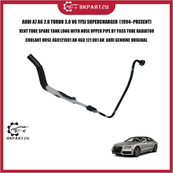 AUDI A7 A6 2.0 TURBO 3.0 V6 TFSI SUPERCHARGER SPARE TANK LONG HOSE UPPER BY PASS TUBE 4G0 121 081