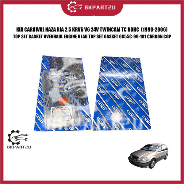 KIA CARNIVAL NAZA RIA 2.5 KRV6 V6 24V TWINCAM TC TOP SET GASKET OVERHAUL ENGINE HEAD 0K55C-99-101