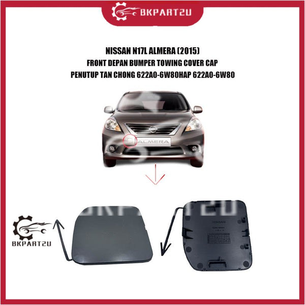 NISSAN N17L ALMERA (2015) FRONT DEPAN BUMPER TOWING COVER CAP PENUTUP TAN CHONG 622A0-6W80HAP 622A0-6W80