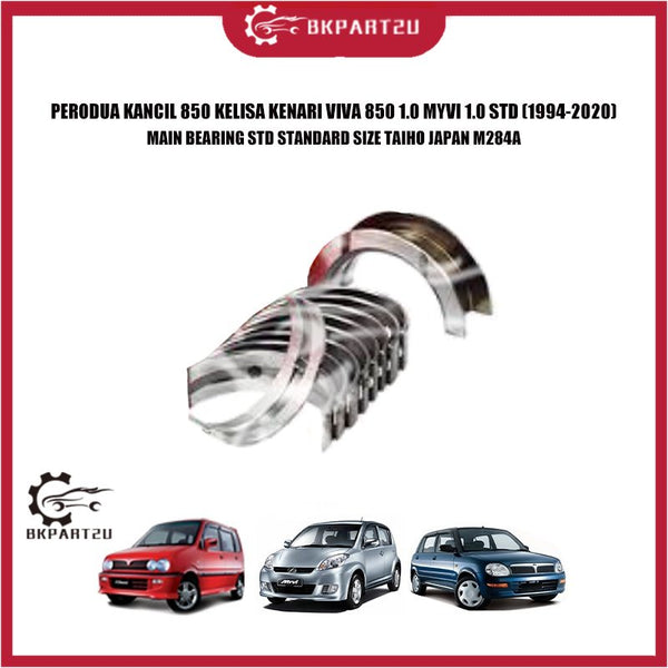 PERODUA KANCIL 850 KELISA KENARI VIVA 850 1.0 MYVI 1.0 STD (1994-2020) MAIN BEARING STD STANDARD SIZE TAIHO JAPAN M284A