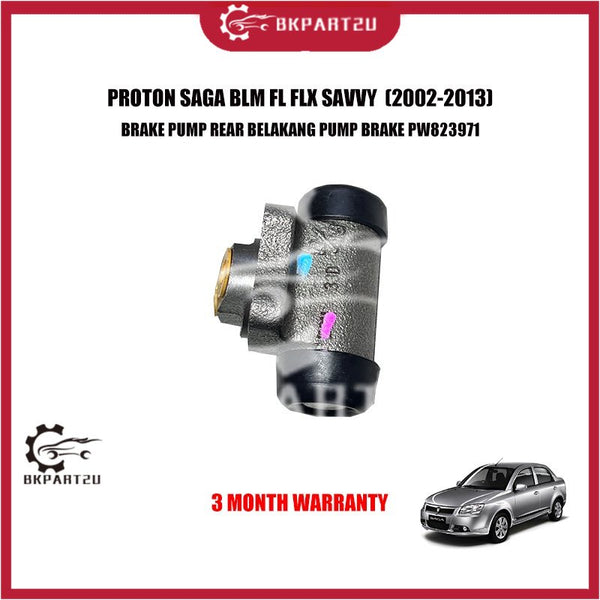 PROTON SAGA BLM FL FLX SAVVY  (2002-2013)  BRAKE PUMP REAR BELAKANG PUMP BRAKE PW823971 3 MONTH WARRANTY