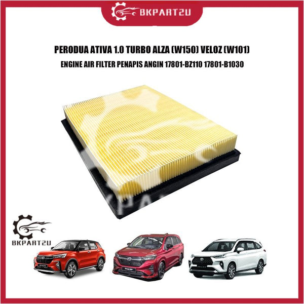 PERODUA ATIVA 1.0 TURBO ALZA (W150) VELOZ (W101) ENGINE AIR FILTER PENAPIS ANGIN 17801-BZ110 17801-B1030