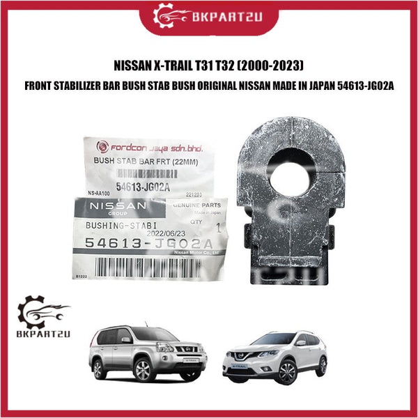 NISSAN X-TRAIL T31 T32 (2000-2023) FRONT STABILIZER BAR BUSH STAB BUSH ORIGINAL NISSAN MADE IN JAPAN 54613-JG02A