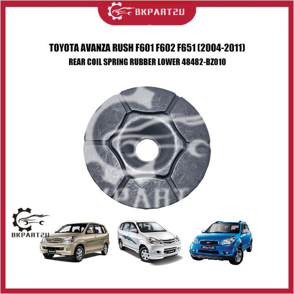 TOYOTA AVANZA RUSH F601 F602 F651 (2004-2011)  REAR COIL SPRING RUBBER LOWER 48482-BZ010