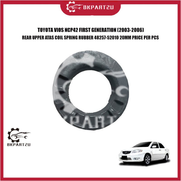 TOYOTA VIOS NCP42 FIRST GENERATION (2003-2006) REAR UPPER ATAS COIL SPRING RUBBER 48257-52010 20MM PRICE PER PCS