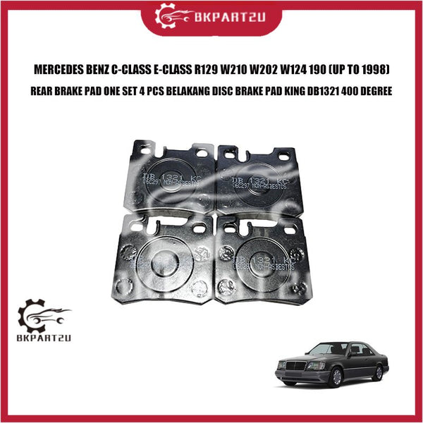 MERCEDES BENZ C-CLASS E-CLASS R129 W210 W202 W124 190 (UP TO 1998) REAR BRAKE PAD ONE SET 4 PCS BELAKANG DISC BRAKE PAD