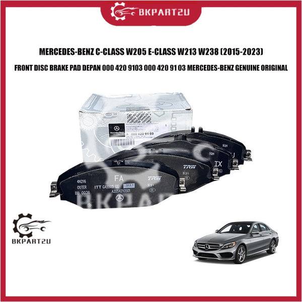 MERCEDES-BENZ C-CLASS W205 E-CLASS W213 W238 FRONT DISC BRAKE PAD DEPAN 000 420 9103 000 420 91 03 MERCEDES-BENZ GENUINE