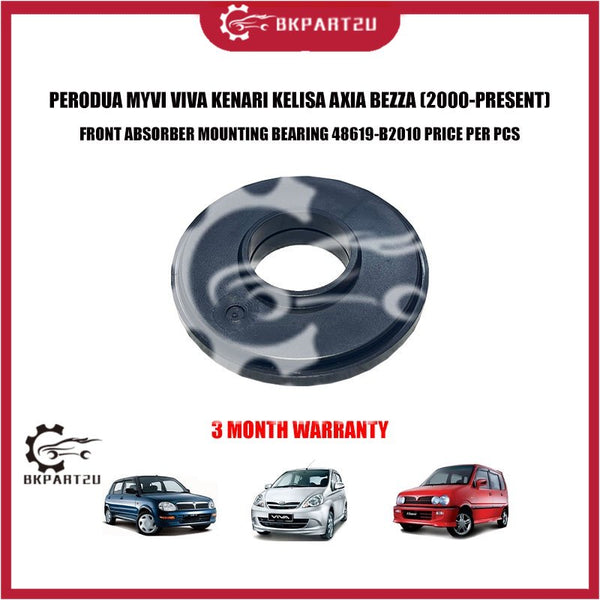 PERODUA MYVI VIVA KENARI KELISA AXIA BEZZA FRONT ABSORBER MOUNTING BEARING 48619-B2010 PRICE PER PCS 3 MONTH WARRANTY