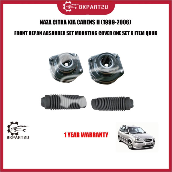 NAZA CITRA KIA CARENS II (1999-2006) FRONT DEPAN ABSORBER SET MOUNTING COVER ONE SET 6 ITEM QHUK 1 YEAR WARRANTY