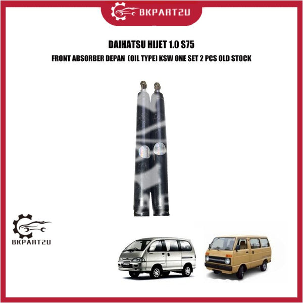DAIHATSU HIJET 1.0 S75 FRONT ABSORBER DEPAN  (OIL TYPE) KSW ONE SET 2 PCS OLD STOCK