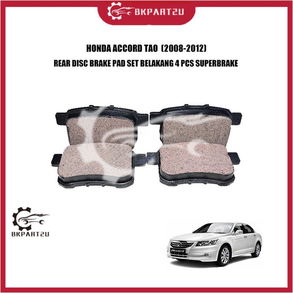 HONDA ACCORD TAO  (2008-2012) REAR DISC BRAKE PAD SET BELAKANG 4 PCS SUPERBRAKE