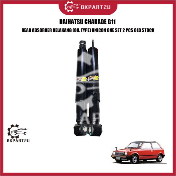 DAIHATSU CHARADE G11 REAR ABSORBER BELAKANG (OIL TYPE) UNICON ONE SET 2 PCS OLD STOCK