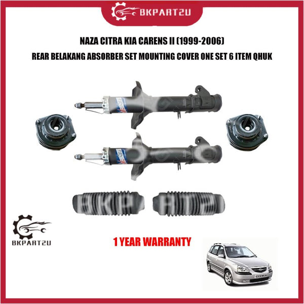 NAZA CITRA KIA CARENS II (1999-2006) REAR BELAKANG ABSORBER SET MOUNTING COVER ONE SET 6 ITEM QHUK 1 YEAR WARRANTY