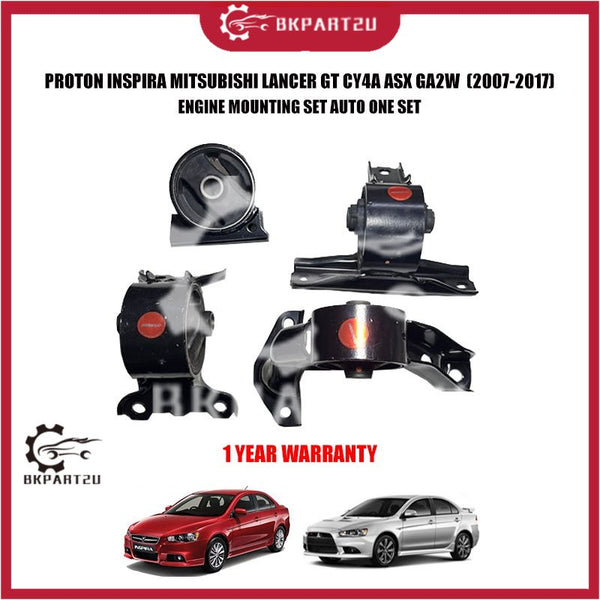 PROTON INSPIRA MITSUBISHI LANCER GT CY4A ASX GA2W  (2007-2017) ENGINE MOUNTING SET AUTO ONE SET 1 YEAR WARRANTY
