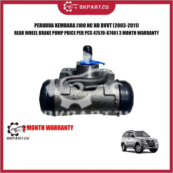 PERODUA KEMBARA J100 HC HD DVVT (2003-2011) REAR WHEEL BRAKE PUMP PRICE PER PCS 47570-87401 3 MONTH WARRANTY