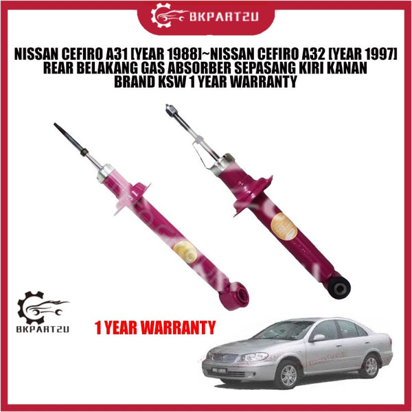 NISSAN CEFIRO A31 [YEAR 1988]~NISSAN CEFIRO A32 [YEAR 1997] REAR BELAKANG GAS ABSORBER SEPASANG KIRI KANAN BRAND KSW