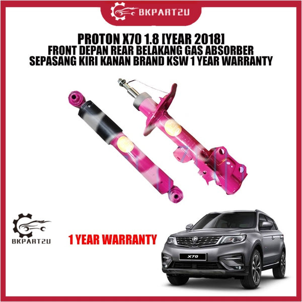 PROTON X70 1.8 [YEAR 2018] FRONT DEPAN REAR BELAKANG GAS ABSORBER SEPASANG KIRI KANAN BRAND KSW 1 YEAR WARRANTY