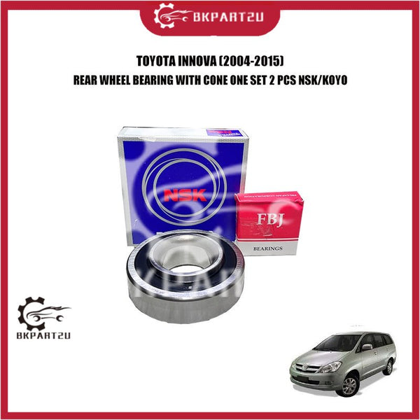 TOYOTA INNOVA (2004-2015) REAR WHEEL BEARING WITH CONE ONE SET 2 PCS NSK/KOYO