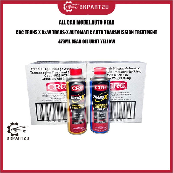 ALL CAR MODEL AUTO GEAR CRC TRANS X K&W TRANS-X AUTOMATIC AUTO TRANSMISSION TREATMENT 473ML GEAR OIL UBAT YELLOW
