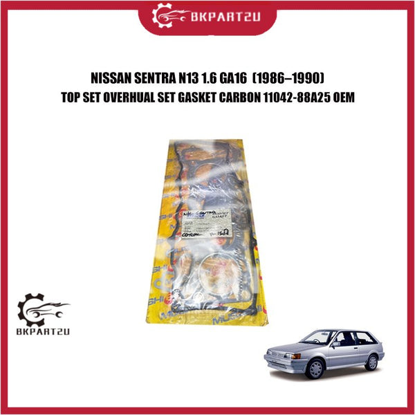 NISSAN SENTRA N13 1.6 GA16  (1986–1990) TOP SET OVERHUAL SET GASKET CARBON 11042-88A25 OEM
