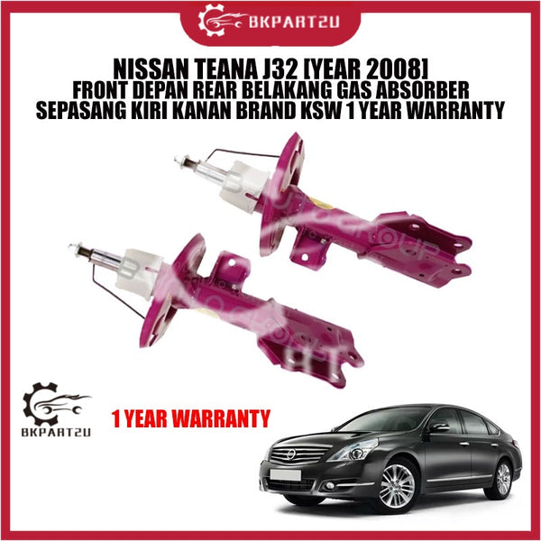 NISSAN TEANA J32 [YEAR 2008] FRONT DEPAN REAR BELAKANG GAS ABSORBER SEPASANG KIRI KANAN BRAND KSW 1 YEAR WARRANTY
