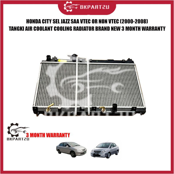 HONDA CITY SEL JAZZ SAA VTEC OR NON VTEC (2000-2008) TANGKI AIR COOLANT COOLING RADIATOR BRAND NEW 3 MONTH WARRANTY