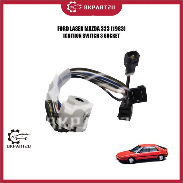 FORD LASER MAZDA 323 (1983) IGNITION SWITCH 3 SOCKET