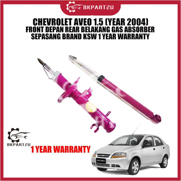 CHEVROLET AVEO 1.5 (YEAR 2004) FRONT DEPAN REAR BELAKANG GAS ABSORBER  SEPASANG BRAND KSW 1 YEAR WARRANTY