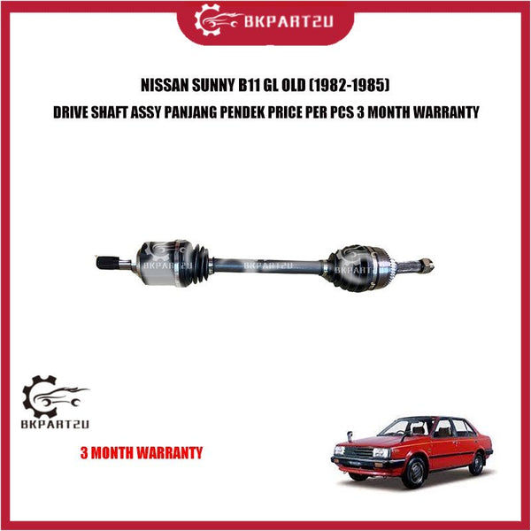 NISSAN SUNNY B11 GL OLD (1982-1985) DRIVE SHAFT ASSY PANJANG PENDEK PRICE PER PCS 3 MONTH WARRANTY