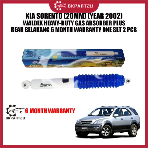 KIA SORENTO (20MM) (YEAR 2002) WALDEX HEAVY-DUTY GAS ABSORBER PLUS REAR BELAKANG 6 MONTH WARRANTY ONE SET 2 PCS