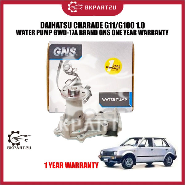 DAIHATSU CHARADE G11/G100 1.0 WATER PUMP GWD-17A BRAND GNS ONE YEAR WARRANTY