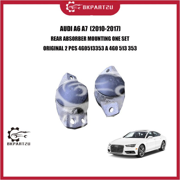AUDI A6 A7  (2010-2017)REAR ABSORBER MOUNTING ONE SET ORIGINAL 2 PCS 4G0513353 A 4G0 513 353