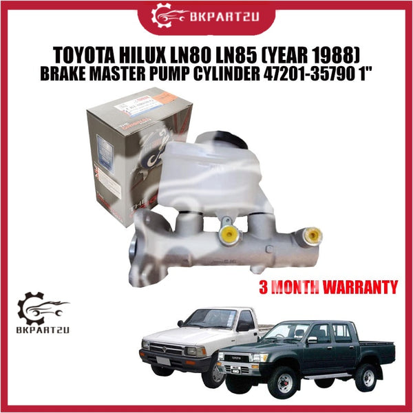 TOYOTA HILUX LN80 LN85 (YEAR 1988) BRAKE MASTER PUMP CYLINDER 47201-35790 1"