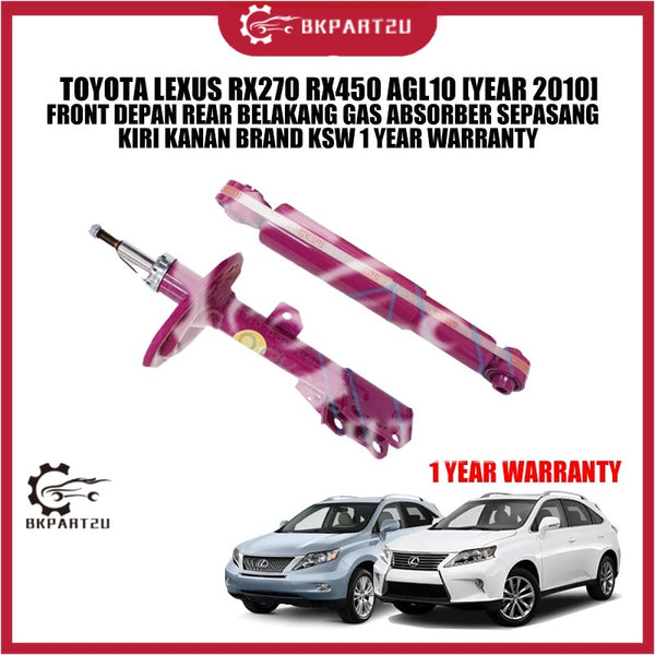 TOYOTA LEXUS RX270 RX450 AGL10 [YEAR 2010] FRONT DEPAN REAR BELAKANG GAS ABSORBER SEPASANG KIRI KANAN BRAND KSW