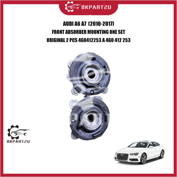 AUDI A6 A7  (2010-2017) FRONT ABSORBER MOUNTING ONE SET ORIGINAL 2 PCS 4G0412253 A 4G0 412 253