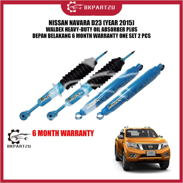 NISSAN NAVARA D23 (YEAR 2015) WALDEX HEAVY-DUTY OIL ABSORBER PLUS DEPAN BELAKANG 6 MONTH WARRANTY ONE SET 2 PCS
