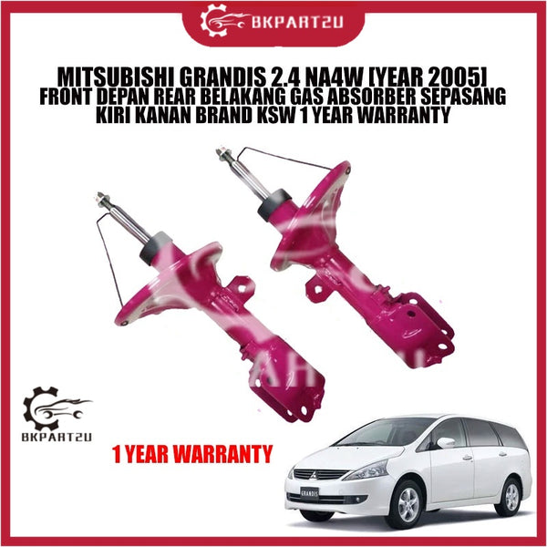 MITSUBISHI GRANDIS 2.4 NA4W [YEAR 2005] FRONT REAR GAS ABSORBER SEPASANG KIRI KANAN BRAND KSW