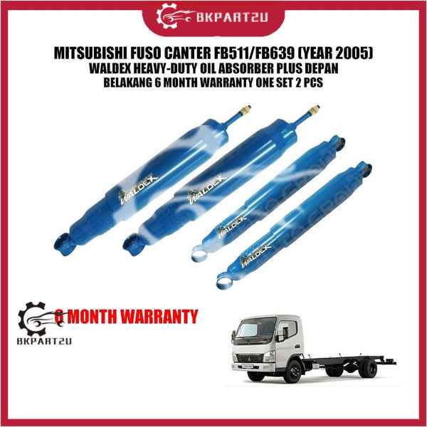 MITSUBISHI FUSO CANTER FB511/FB639 (YEAR 2005) WALDEX HEAVY-DUTY OIL ABSORBER PLUS DEPAN BELAKANG 6 MONTH WARRANTY