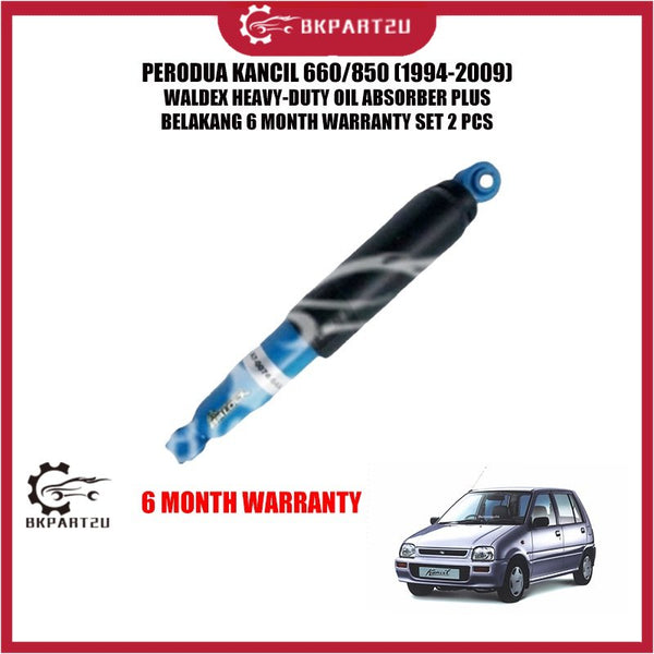 PERODUA KANCIL 660/850 (1994-2009) WALDEX HEAVY-DUTY OIL ABSORBER PLUS BELAKANG 6 MONTH WARRANTY SET 2 PCS